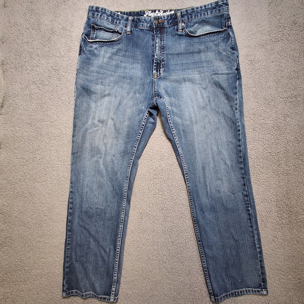 Flag & Anthem Jeans Men 40x32 (actual 41x30.5) Nashville Straight Casual Denim